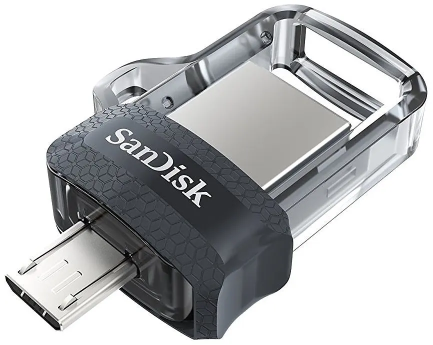 USB флеш-накопичувач SanDisk Ultra Dual 64GB USB-A + microUSB 3.0 OTG (SDDD3-064G-G46) [64719] - фото 2