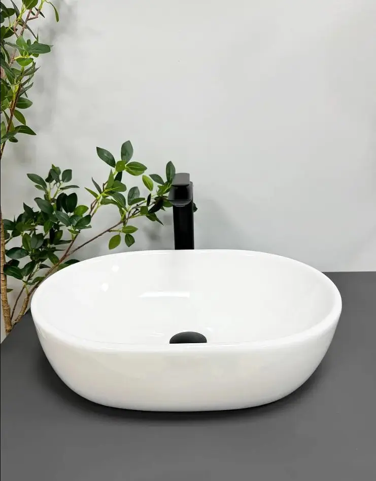Умивальник VBI Malaga накладний 47.5x34 см white VBI-02001EX - фото 3