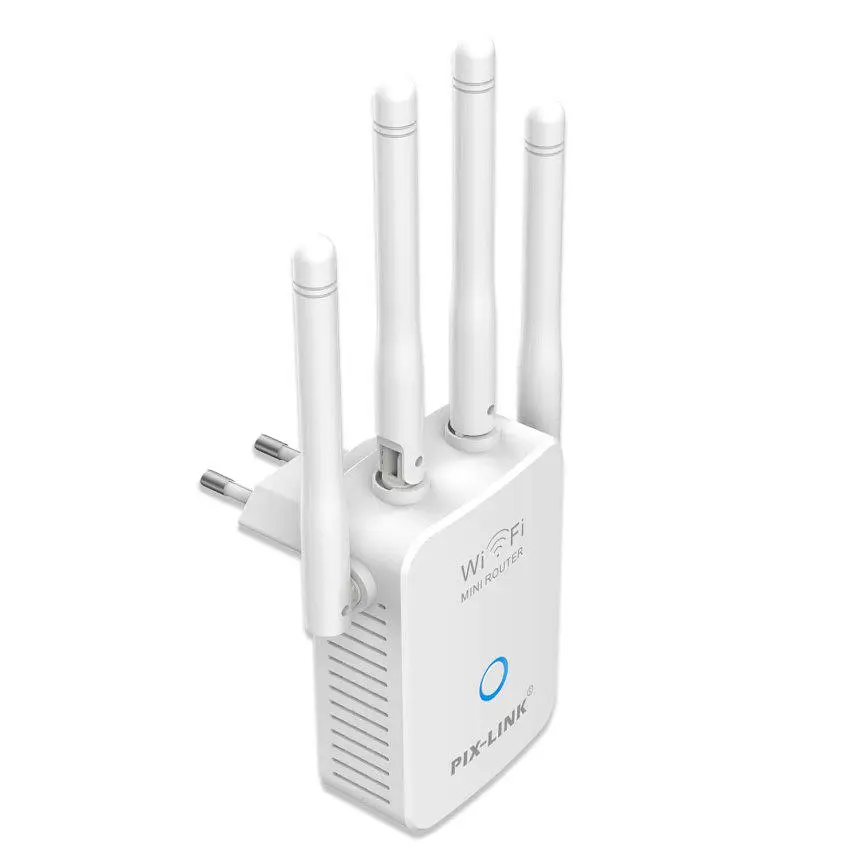 Підсилювач сигналу Wi-Fi ретранслятор, репітер, точка доступу PIX-LINK LVWR32Q 220 V, 300Mbps, 2.4GHz - фото 2