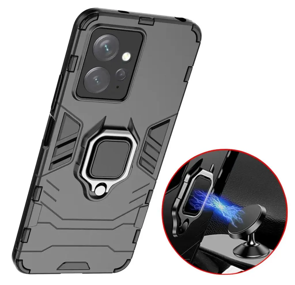 Чехол бампер Primolux Ring Armor для Xiaomi Redmi Note 12 4G Black - фото 3