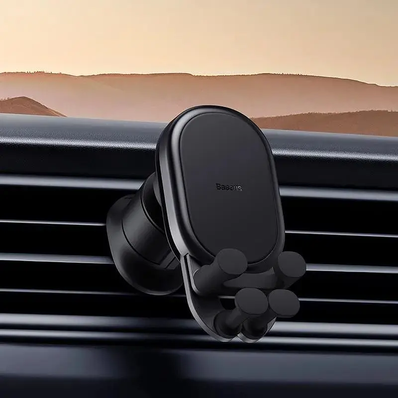 Тримач Baseus Stable Gravitational Wireless Charging Car Mount Pro (Air Outlet Version) 15W - фото 3
