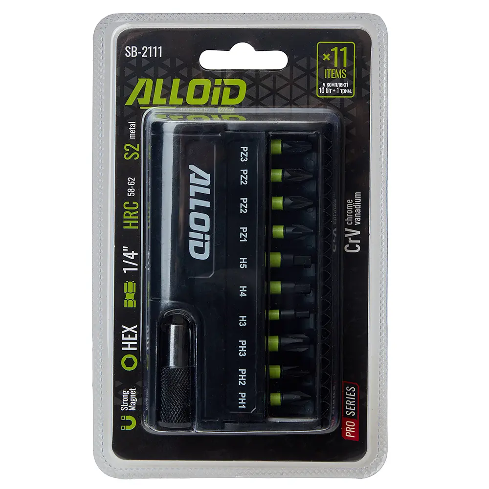 Набор біт Alloid Building Tools 11 шт. (SB-2111) - фото 3