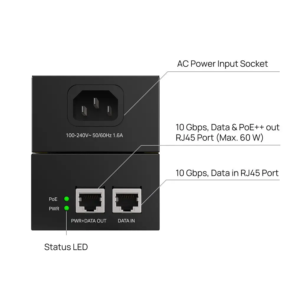 Інжектор PoE TP-Link Omada POE370S - фото 2