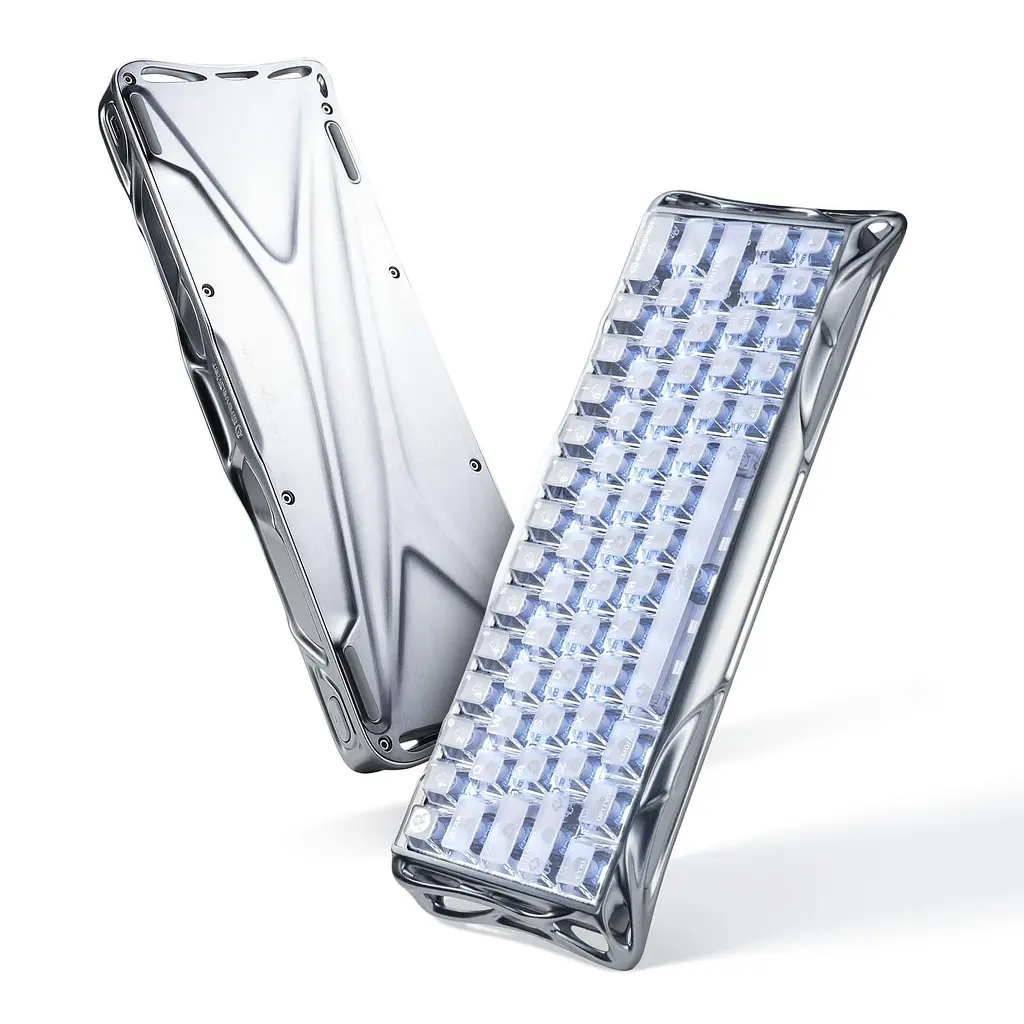 Клавіатура GravaStar Mercury V60 UFO Magnetic Gaming 8K USB-A RGB Silver Frost (GSV60PRO_XTAL_S_SLV) - фото 3