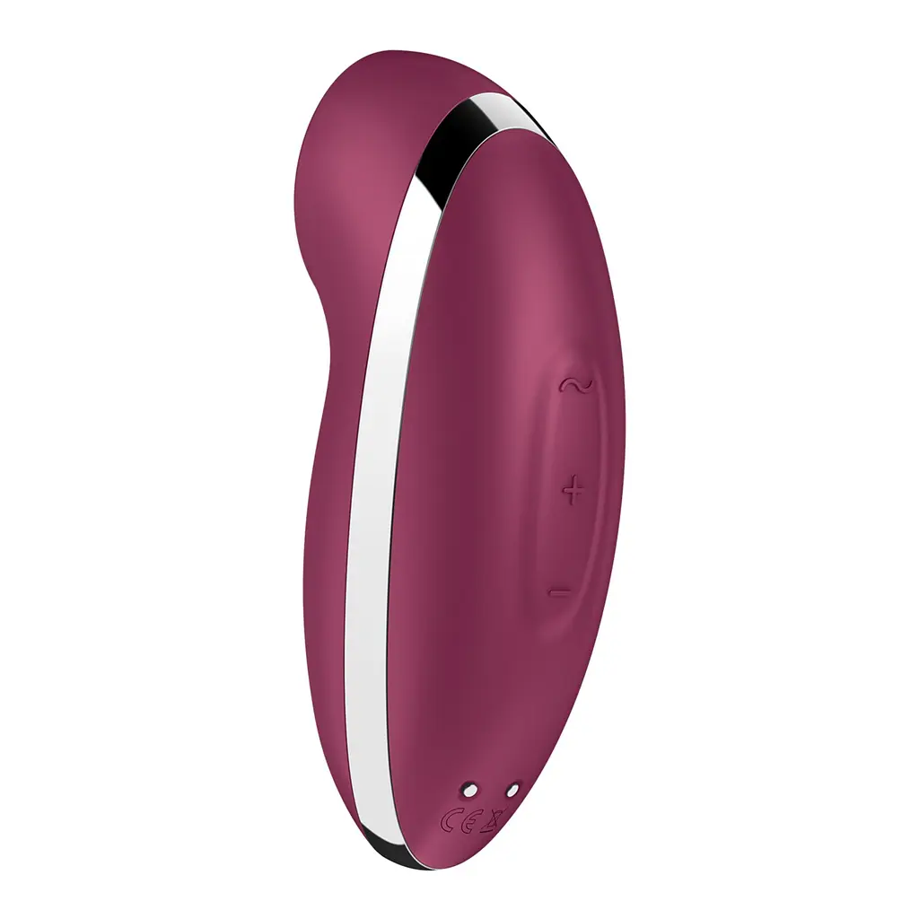 Вібростимулятор-пульсатор Satisfyer Tap & Climax 2 Red, ефект постукування пальцем - фото 5