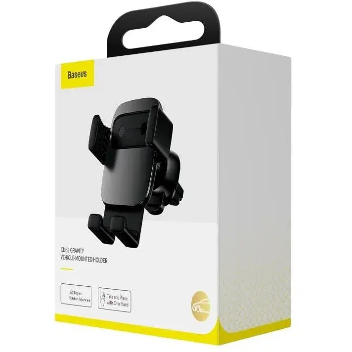 Автотримач BASEUS Cube Gravity Vehicle-mounted (SUYL-FK01) - фото 4
