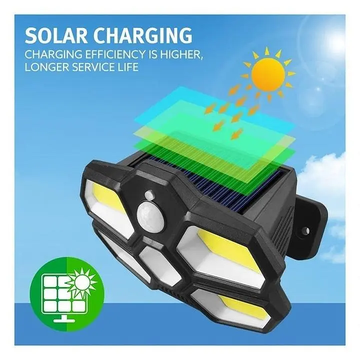 Вуличний світильник Solar Induction Lamp SH-580A • LED ліхтар із сонячною панеллю та датчиком руху - фото 5