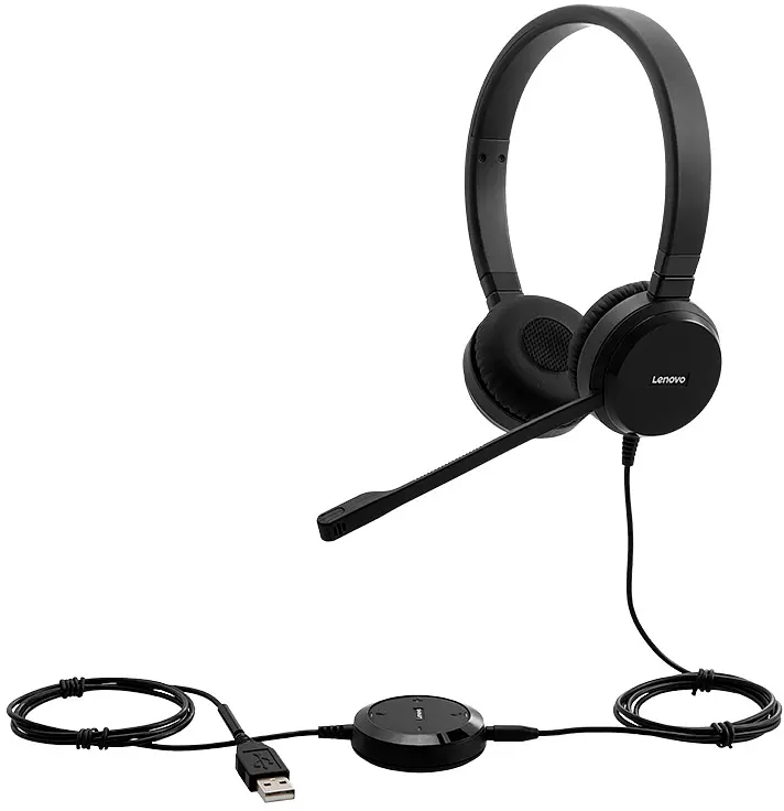 Наушники Lenovo Pro Stereo Wired VOIP Headset (4XD0S92991) - фото 4