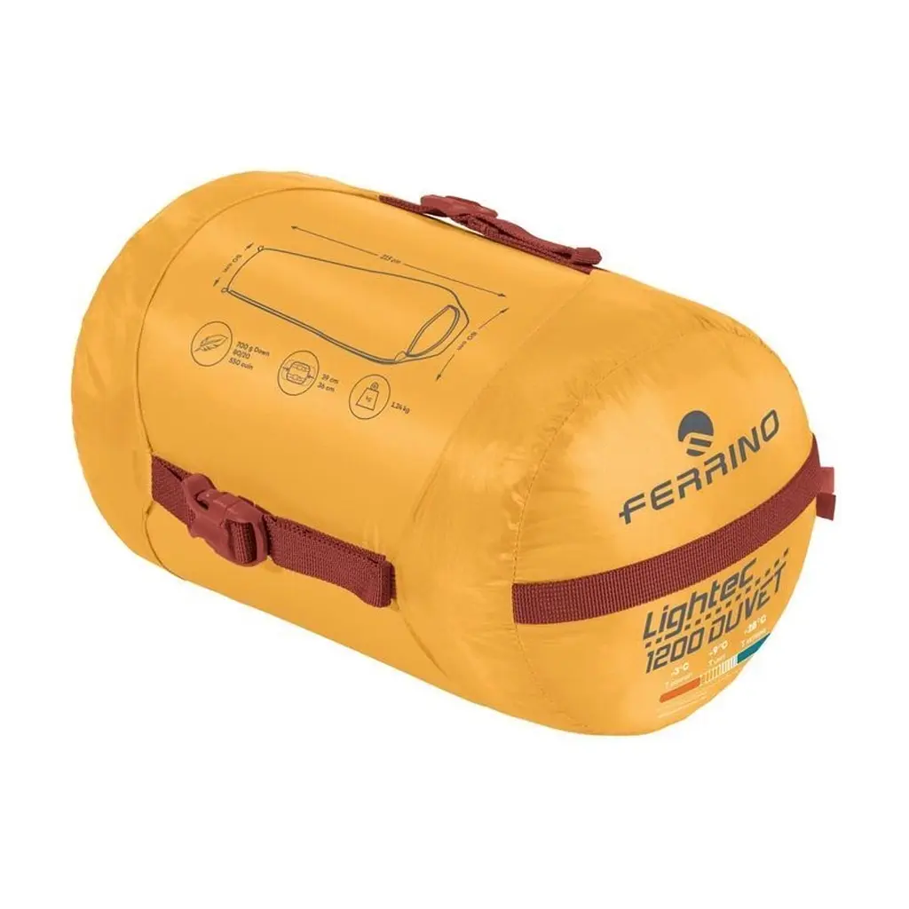 Спальний мішок Ferrino Lightec 1200 Duvet RDS Down -9°C Artisan Gold (86703QGG) (932324) - фото 6