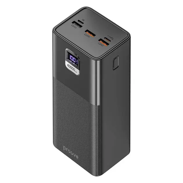 Портативна батарея - зовнішній акумулятор Proove Giant 40000mAh 100W чорний - фото 2