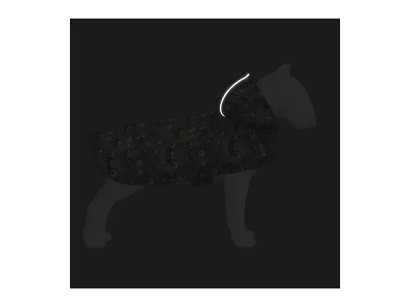 Дождевик для животных WAUDOG Clothes Накидка с капюшоном Зубастые монстры S (356-4048) - фото 5