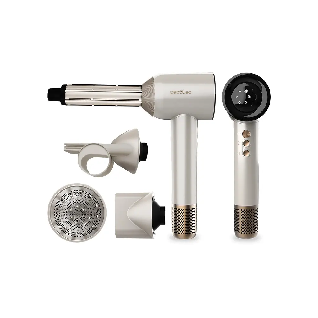 Фен Cecotec DryGlam Waves Champagne 4in1 (A01_EU01_103715)