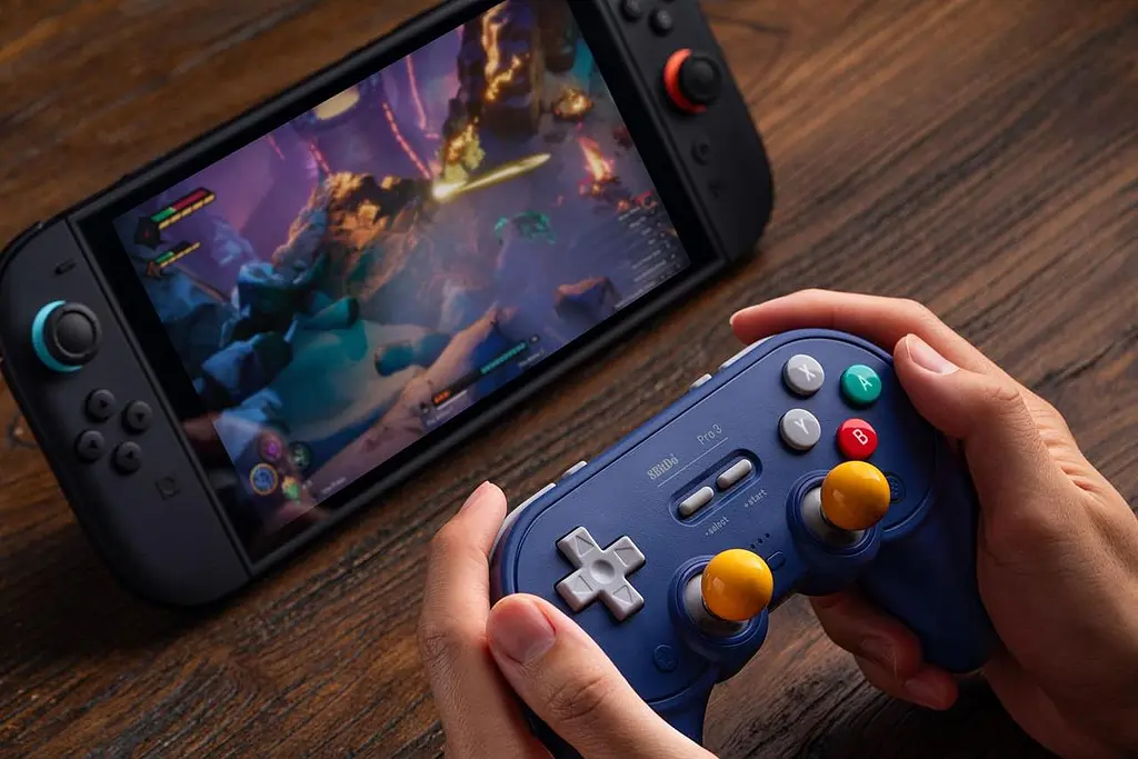 Геймпад 8BitDo Pro 3 Bluetooth Switch/Switch 2, Windows, Apple, SteamOS, Android grey - фото 6