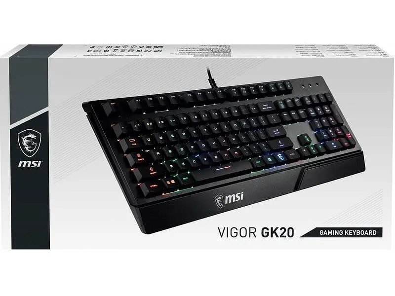Клавіатура MSI Vigor GK20 Black (S11-04UA208-CLA) - фото 8