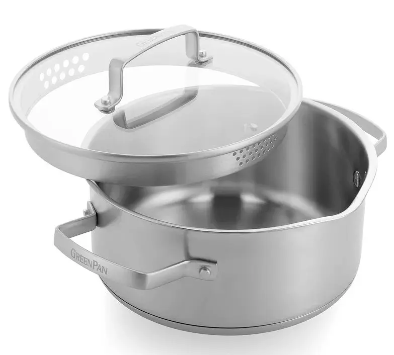 Каструля з кришкою GreenPan Chef's Collection, 18 см, 2 л (CC007729-001) - фото 2