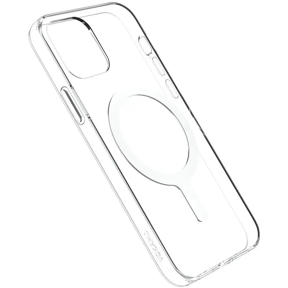 Чохол Vokamo для iPhone 15 Pro захисний з магнітним кільцем прозорий - фото 2