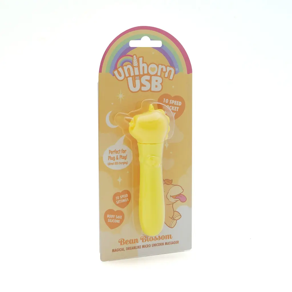 Вібратор-єдиноріжка Unihorn USB Bullet - Bean Blossom, віброкуля, USB-зарядка, 10 режимів - фото 4