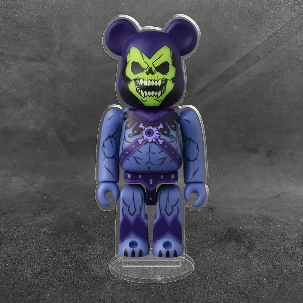 Акрилова колекційна фігурка Bearbrick Masters of the Universe Skeletor - фото 2