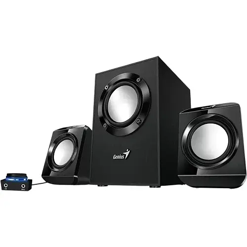 Колонки 2.1 SW-2.1 300 II, Black, 10 Вт (2 x 3.25 Вт + 3.5 Вт) 3.5 мм Genius teh0029037 - фото 2