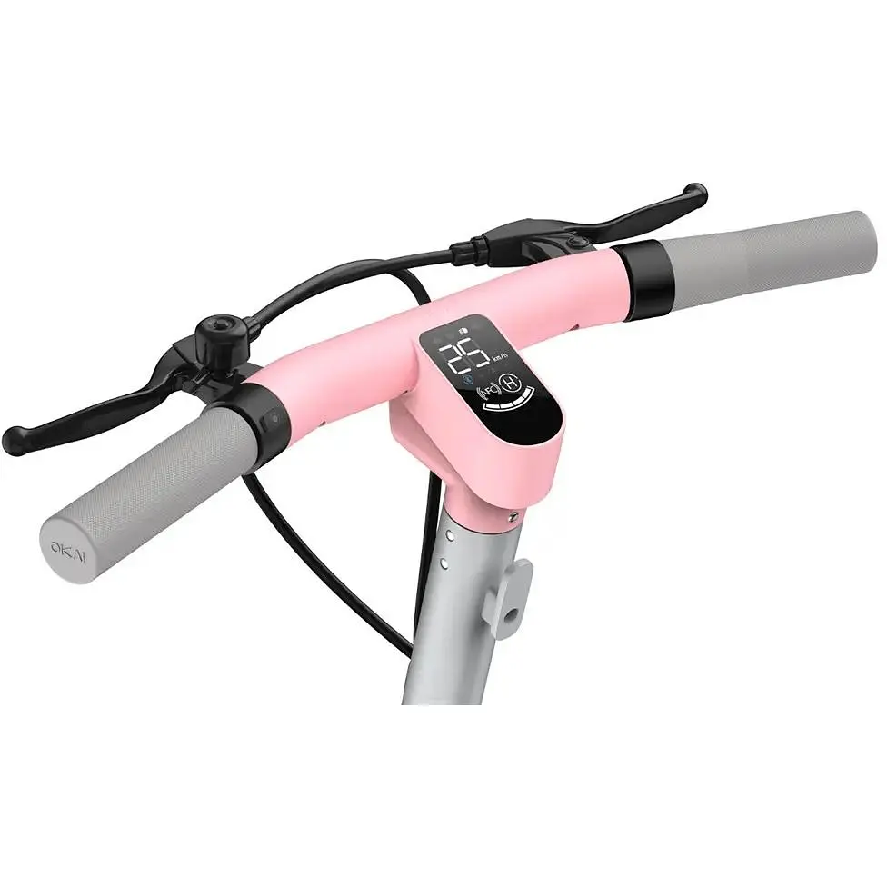 Електросамокат OKAI Ceetle PRO EA10C міський із сидінням складаний 900W батарея 10.4Ah пробіг до 55 км NFC App до 100 кг Pink - фото 8