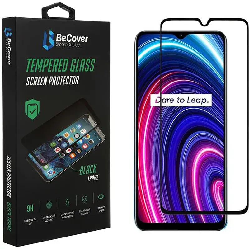 Скло захисне BeCover Realme C25Y Black (707139) - фото 3