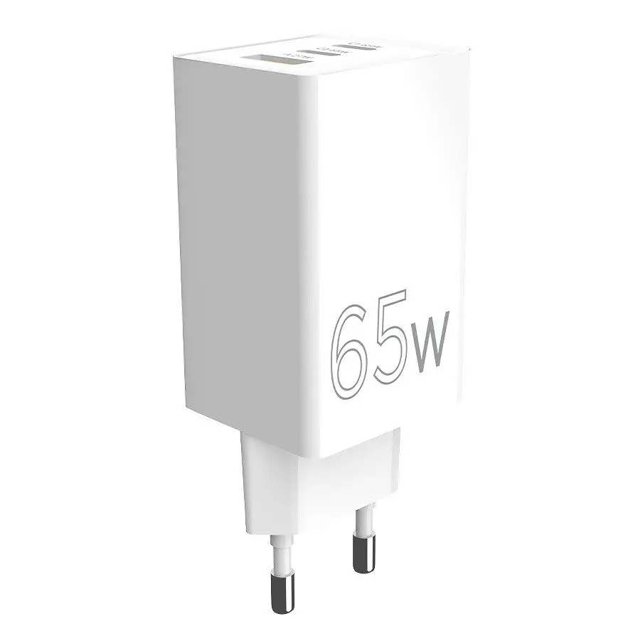 Зарядний пристрій Sigma Mobile PS6501 X-power 65 W GaN, PD, QC, 2xUSB-C, 1xUSB-A, White