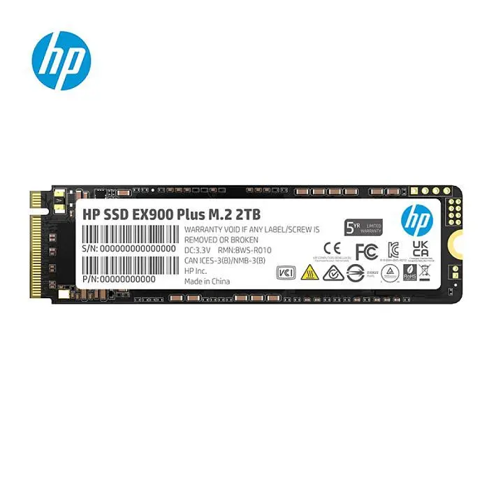 SSD M.2 NVMe 2TB HP EX900 Plus 3D TLC 3300/2700MB/s