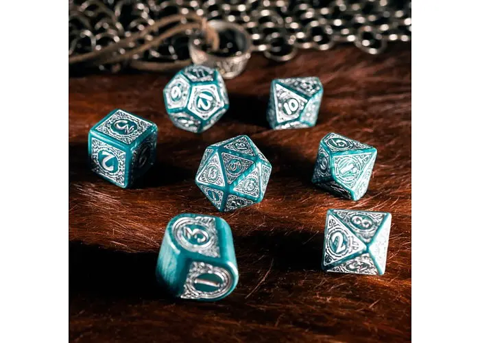 Набор кубиков Viking Modern Dice Set: Mjolnir , 7 шт. (RVIK04) - фото 4