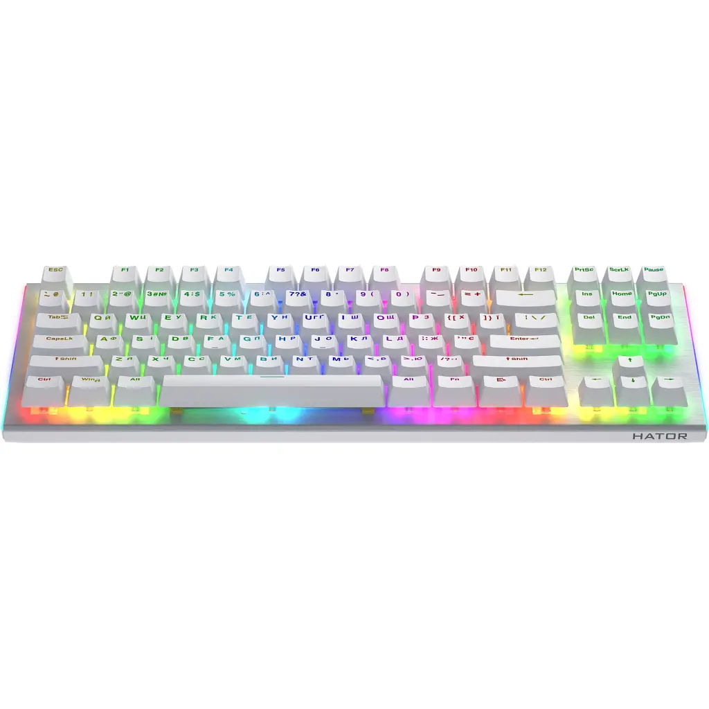 Клавіатура Hator Gravity X TKL Orange USB White (HTK551UA) - фото 3
