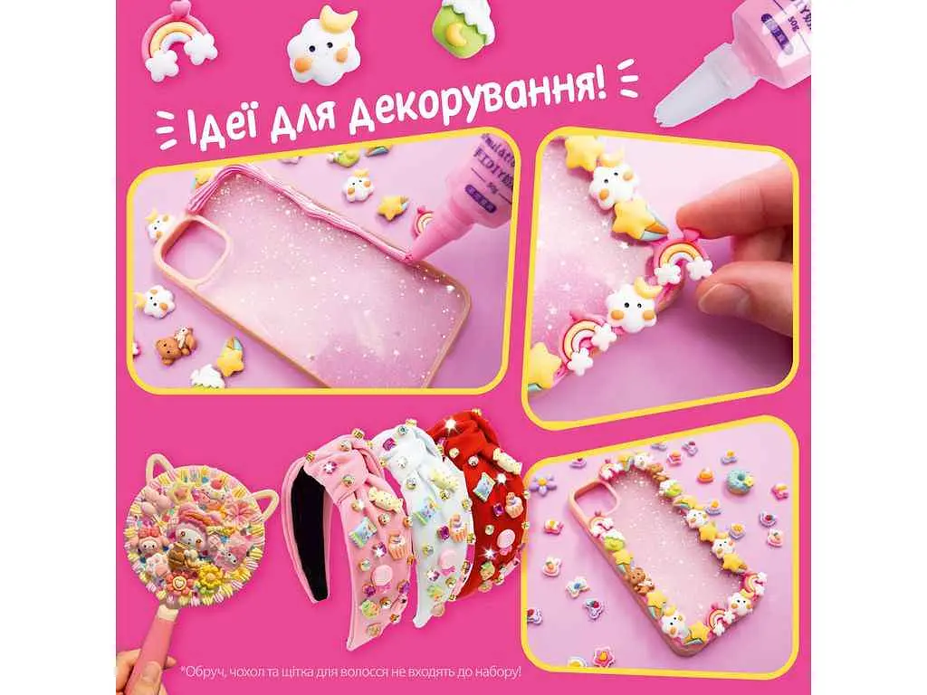 Набір для творчості VLADI TOYS Клей з кабашонами. Ведмедик мікс VT4600-03 - фото 3