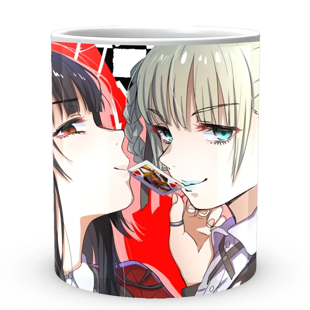 Кухоль GeekLand Шалений азарт Kakegurui Юмеко Джабамі та Кірарі Момобамі KI.02.21 330 мл білий - фото 2