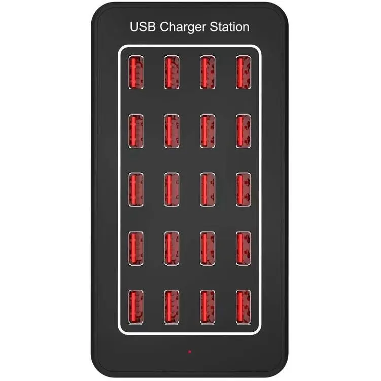 Зарядная станция ILEPO многопортовая на 20 USB портов 100 Вт / сетевое мультизарядное устройство (19013) - фото 2