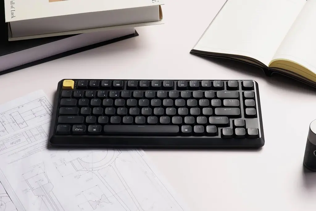 Клавіатура Keychron J1 82Key K pro Red WL/BT/USB-A QMK Hot-swap EN/UKR RGB Black (J1-H1-UA) - фото 6