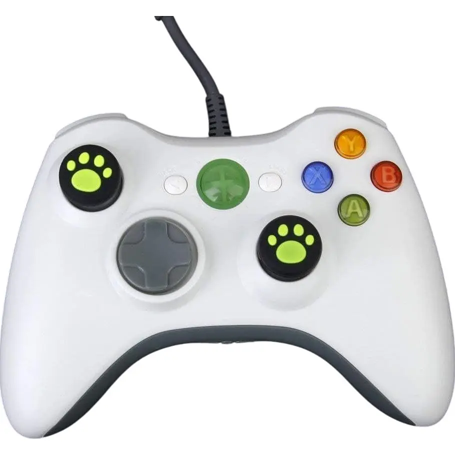 Накладки на стіки Thumb Grips 2-pack для PS4-PS5-Xbox FootPrint Green [47554] - фото 2