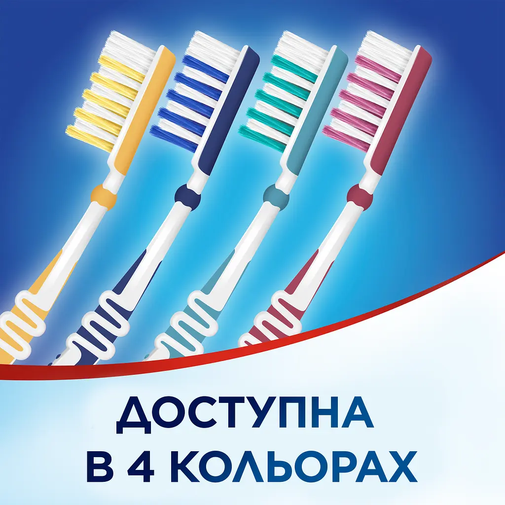 Зубная щетка Aquafresh In-between Clean, средняя, синий - фото 6