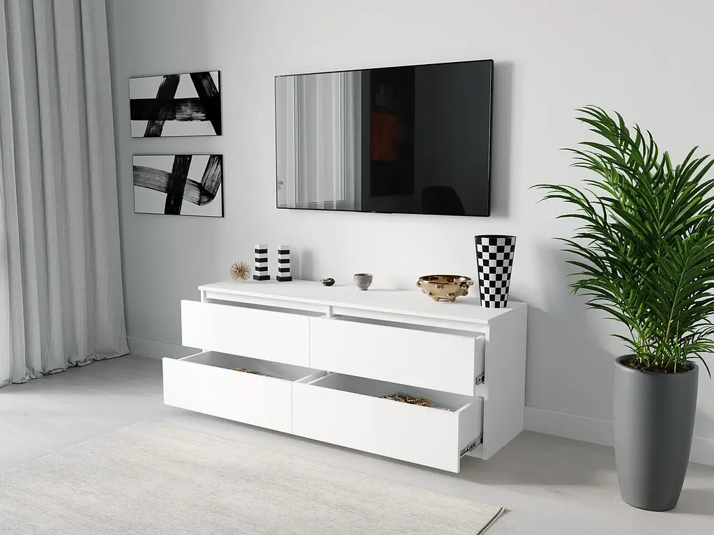 ТБ тумба Moreli ST-223 Ш1400/В530/Г400 Білий