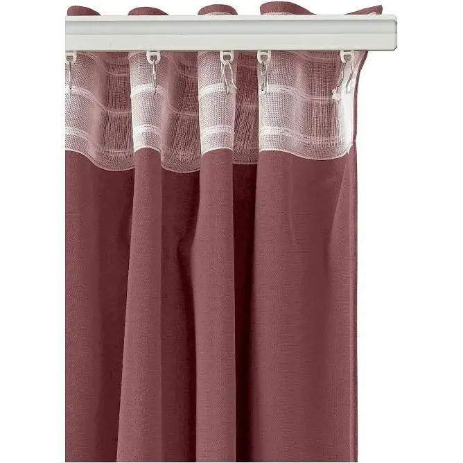 Шторы на кухню и комнату Cosas Blueberry 180х270 см 2 шт сливовый (Curtains_Cherry) - фото 5