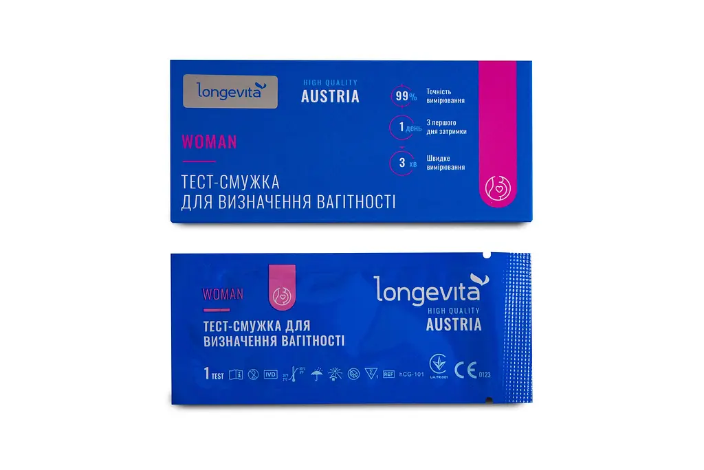 Тест-полоска для определения беременности Longevita Woman №1, 1 шт. (TS/1) - фото 2