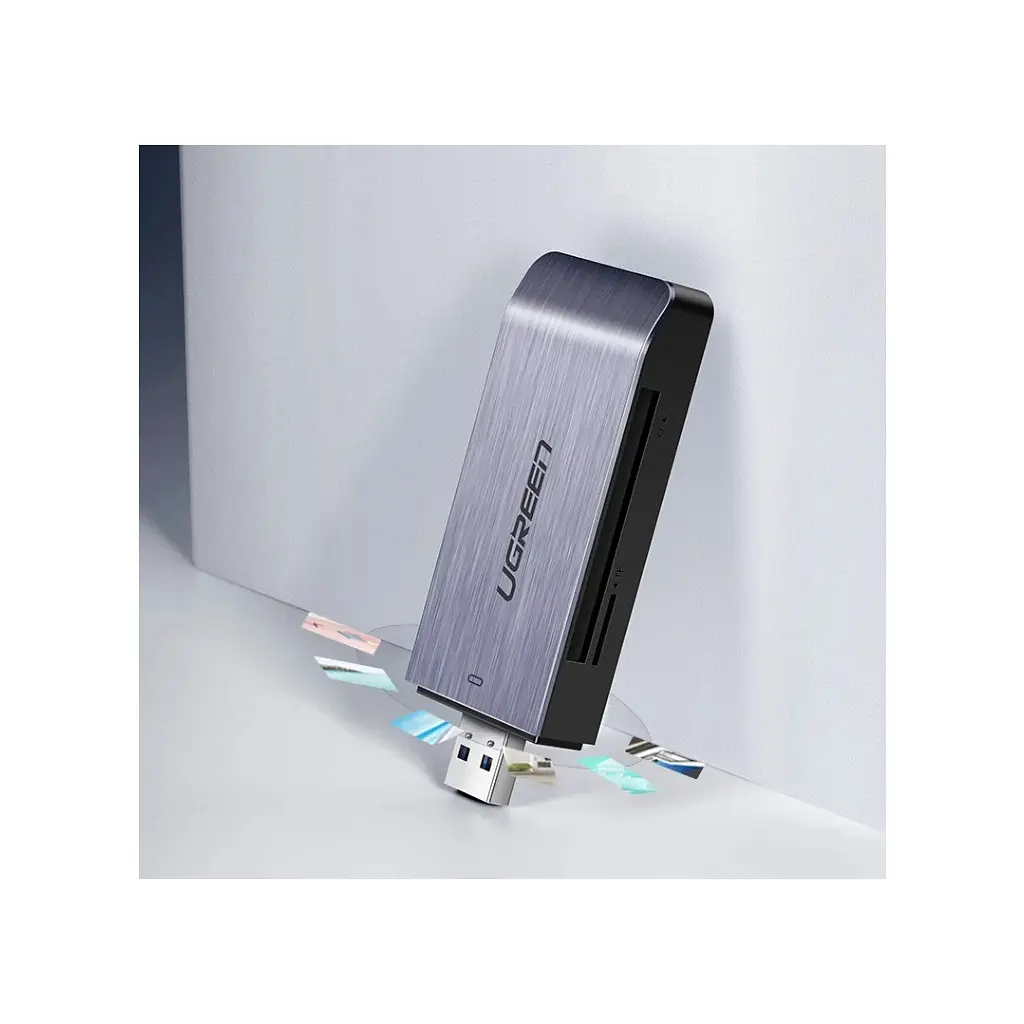 Зчитувач флеш-карт USB-A 3.0 to TF/SD/CF/MS Multifunction Card Reader Multi-Read Ugreen (50541) - фото 3