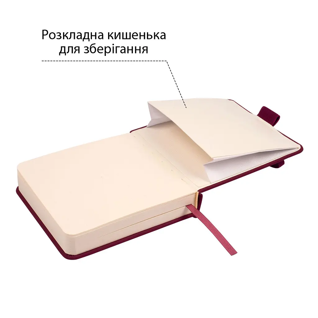 Скетчбук  Santi  для графіки 10×15 см 100 аркушів сливовий (743359) - фото 4