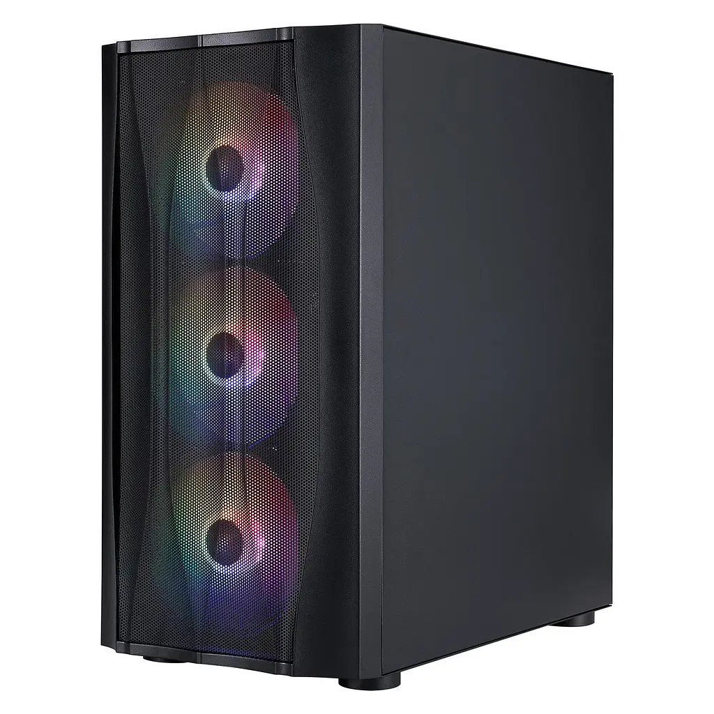 Корпус 1stPlayer X3-M-BK-4F1 Чорний без БЖ - фото 8