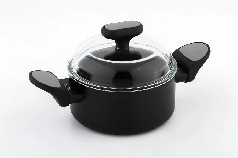 Каструля з кришкою 18 см Salto Silver 2л 830812 NOIS