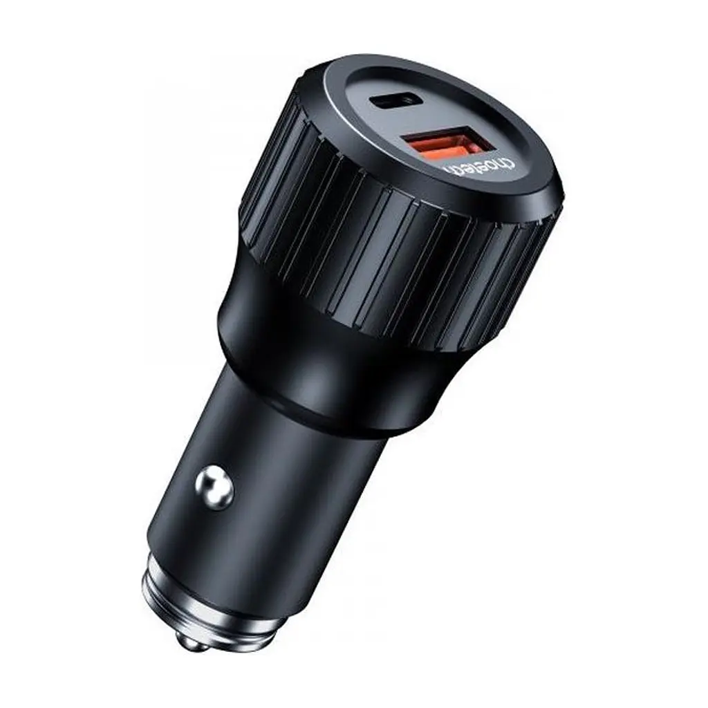 Зарядное устройство для Choetech car USB-A/USB-C 63W QC3.0/PD/PPS black (TC0010-BK)