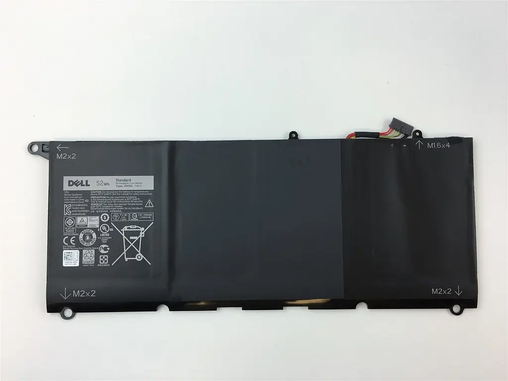 Акумулятор для ноутбука Dell XPS 13-9343 JD25G, 52Wh (6930 mAh), 4cell, 7.4V, Li-ion, чорний