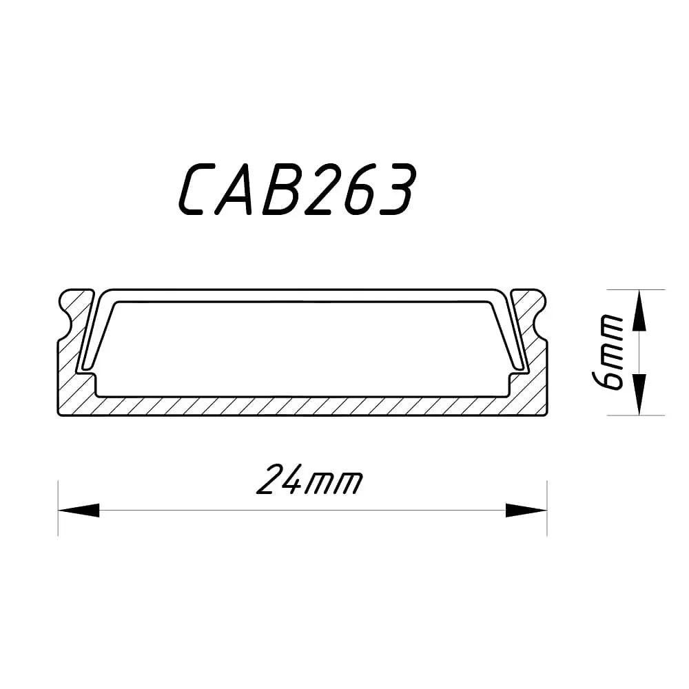 Профіль для світлодіодної стрічки Feron CAB263 - фото 2