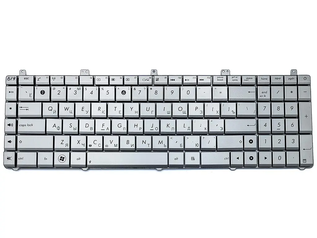 Клавіатура для ASUS N55, N75, N75SF, N55SF X5Q (RU Silver) (MP-11A13SU69202 0KNB0-7200RU00) - фото 3