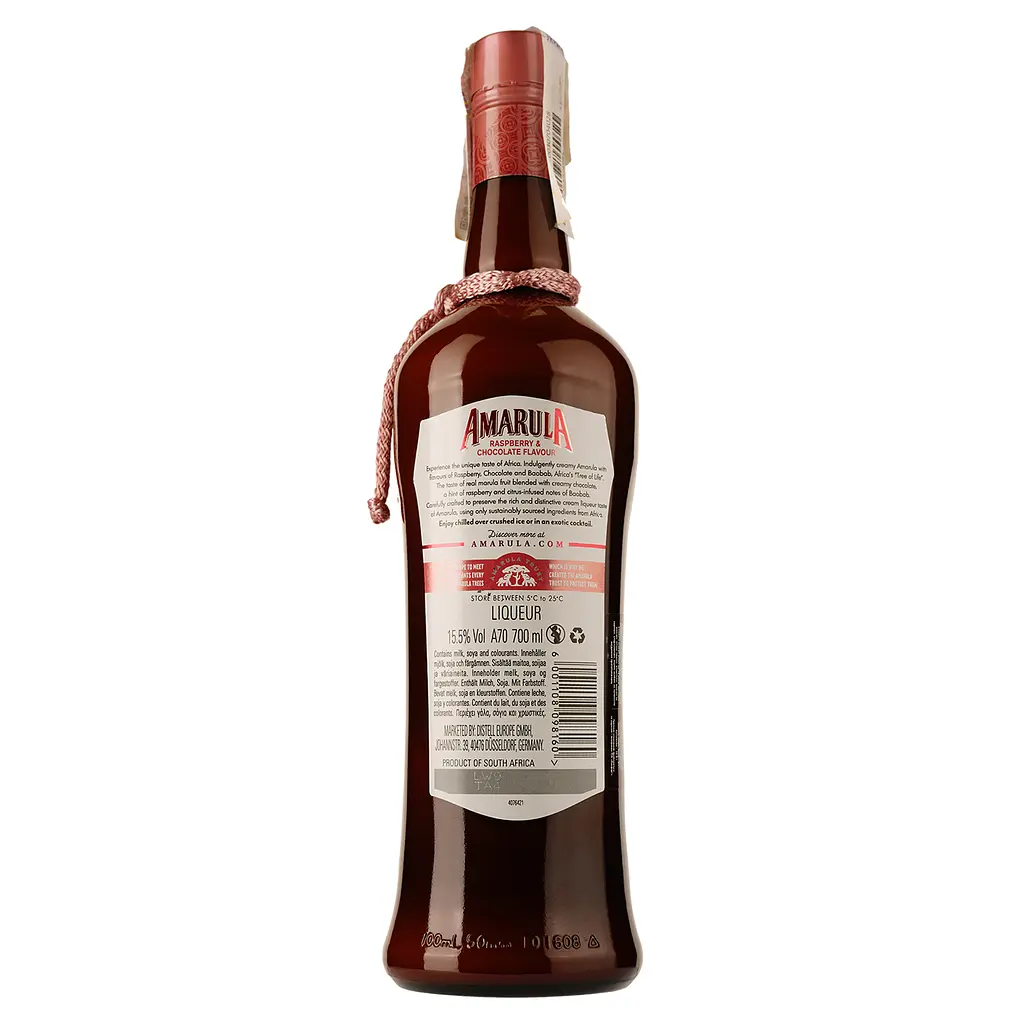 Лікер Amarula Raspberry & Chocolate with African Baobab, 15,5 %, 0,7 л. - фото 2