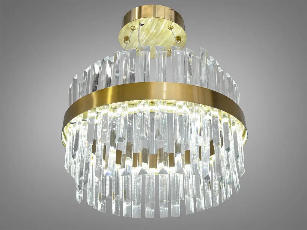 Підвісна кришталева світлодіодна люстра 80 Вт Diasha 840/400BR - фото 2