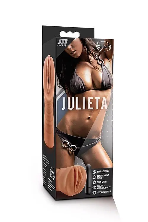 Мастурбатор Blush M For Men Julieta с вибрацией коричневый - фото 2