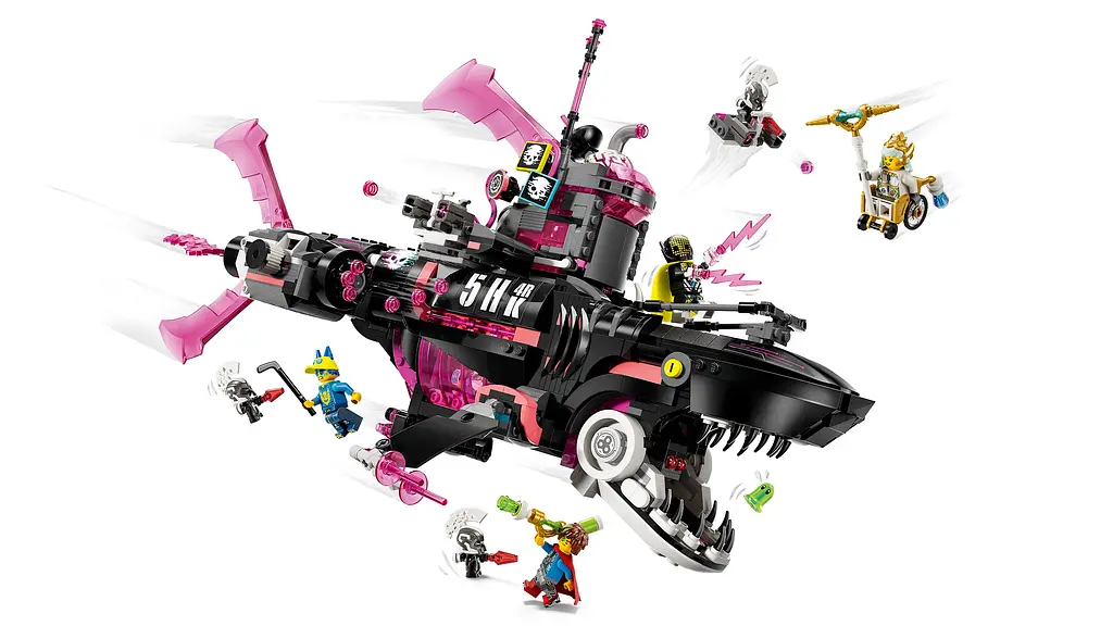 Конструктор LEGO DREAMZzz Ужасающая подлодка «Акула» 1413 деталей (71500) - фото 6